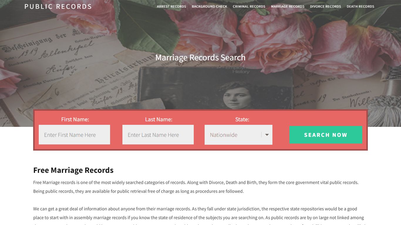 Free Marriage Records | Enter Name and Search. 14Days Free